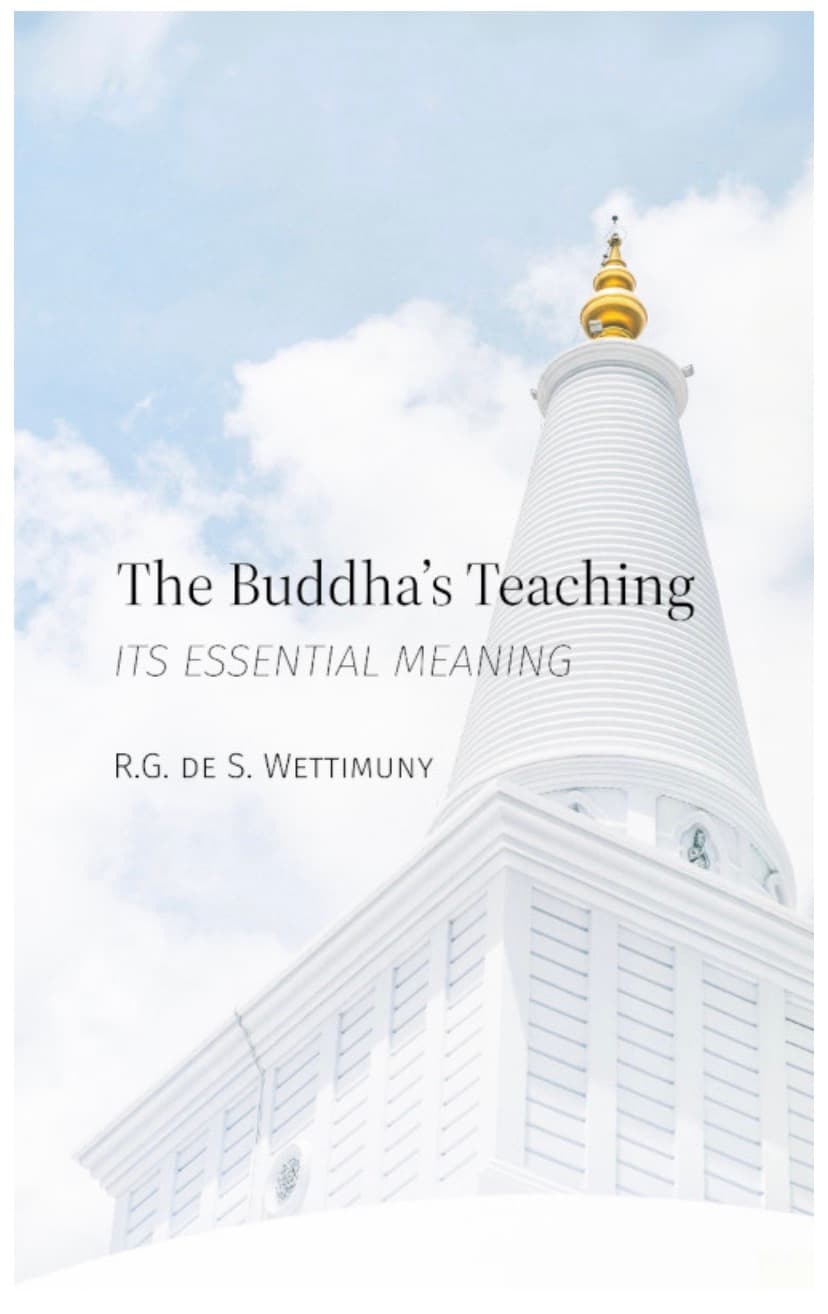 Cover of The Buddha's Teaching: its essential meaning